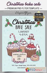 Christmas Bake Sale Flyer Psd Template Facebook Cover