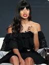 Jameela Jamil stuns in black dress while promoting The Misery ...