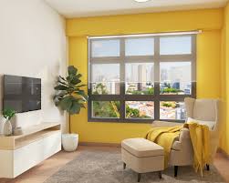 design with yellow accent wall live