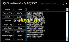 Check spelling or type a new query. Gift Card Generator By Mt Soft X Slayer Checkers Combos Downloads