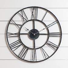 Large Rustic Wall Clock Irvins Tinware