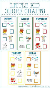 Childrens Chore List Ideas For Kids Chart Template Excel Intrabot Co