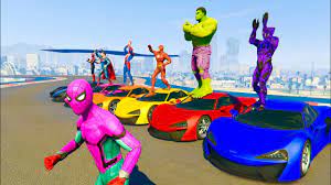 Siêu Nhân Nhện và Ô Tô - nhạc thiếu nhi đua xe ô tô vui nhộn Spiderman and  Cars with Superheroes - YouTube