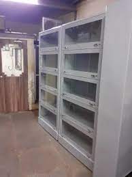 Steel Bookcase With Glass Door