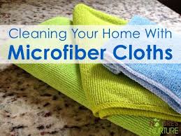 cleaning with microfiber cloths