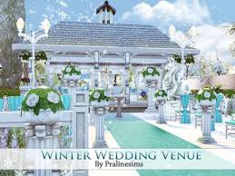 Sims 4 sims 3 sims 2 sims 1 artists. The Best Winter Wedding Venue By Pralinesims Sims Haus The Sims Sims 4 Hauser