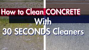 how to clean concrete without a