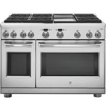 Empava 30 gas stove cooktop with 5 italy sabaf sealed burners ng/lpg convertible in stainless steel, 30 inch, silver. Ge Cafe Series 48 Dual Fuel Professional Range With 6 Burners And Griddle Natural Gas C2y486sdlss Ge Appliances