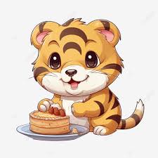 Cute Cartoon Tiger With Pie Illustration For Thanksgiving, Cartoon Tiger,  Thanksgiving, Thanksgiving Card PNG Transparent Image and Clipart for Free  Download