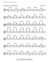Learn Violin Scale Spaces Free Sheet Music C Harvey
