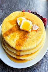 fluffy ermilk pancakes from