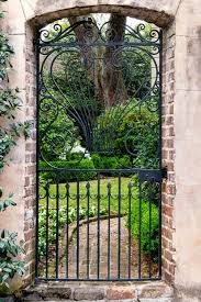 wrought iron wall art garden gate