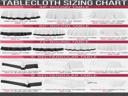 Tablecloth Size Chart Raza Trade