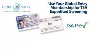 global entry card includes tsa