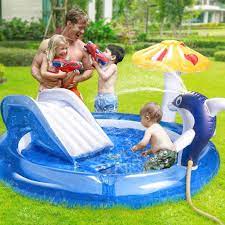 dolphin inflatable swimming pool kids
