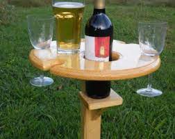 outdoor wine glass holder
