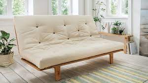 Sofa beds, also known as sofa sleepers, are typically made in the modern futon style with a simple mechanism that allows the backrest of the sofa to fold flat. Futon Schlafsofa Suma Nigra Sofa Und Bett Zugleich