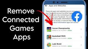 remove linked games from facebook