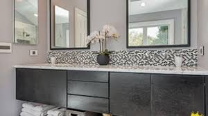 In bathrooms in areas away from the kitchen you can (and should) change the paint color from the kitchen. How To Choose Your Bathroom Counter Height Kitchen Cabinet Kings