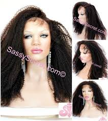 Zaida 4a Burmese Virgin 150 Density Kinky Curl 360 Lace Wig