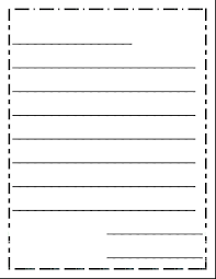 Friendly Letter Template Printable Writing A 2nd Grade Free