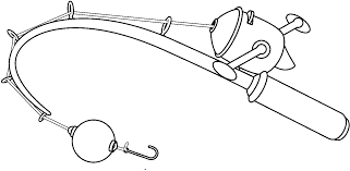 Pole bending coloring online coloring for color nimbus, worm on a hook fishing lure coloring kids play color, fishing rod coloring at colorings click on the coloring page to open in a new window and print. Painted Fishing Rod With A Hook In A Coloring Book Free Image Download