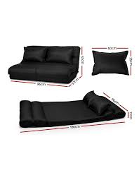 Find white folding chair from a vast selection of futons. Artiss Floor Sofa Lounge 2 Seater Futon Chair Couch Folding Recliner Metal Black Myer