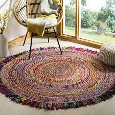 round rug reversible natural handmade