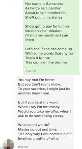 Donald trump gets a bad rap among the various facets of pop culture, and whether or not you believe in the digs, you have to admit, they. Tinder Rap Battle Posted On Imgur By User Onlytherarestpepe Daily Mail Online