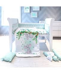 7 Piece Organic Baby Cot Bedding Set