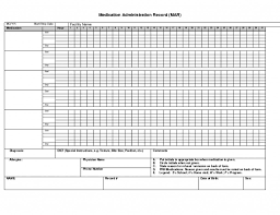 Exceptional Blank Medication Administration Record Template