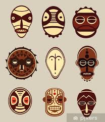 Wall Mural African Cultural Masks