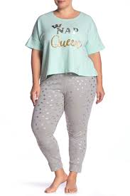 Pj Couture Nap Queen Pajama 2 Piece Set Plus Size Nordstrom Rack