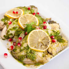 cilantro baked fish fillets with lemon