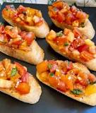 Is bruschetta the bread or the topping?