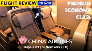 china airlines premium economy cl to