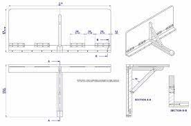 Wall Mounted Drop Leaf Folding Table