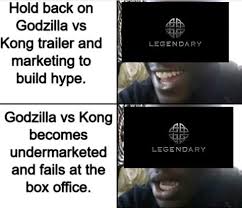 Kong is an upcoming american monster film set in the legendary's monsterverse set to release on march 26th, 2021. Another Godzilla Vs Kong Trailer Meme Because Why Not Godzilla