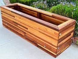 make wooden planters from decking