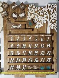 Wooden Wall Calendar