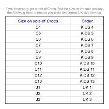 Crocs C6 Size