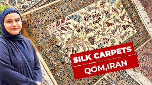 handmade silk carpets from qom iran