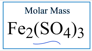 molecular weight of fe2 so4 3