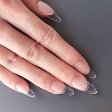 552pcs clear acrylic nail tips almond