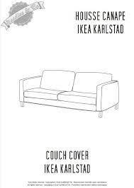 ikea karlstad couch cover pattern
