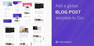 Check out our wordpress blog template selection for the very best in unique or custom, handmade pieces from our website templates shops. Create A Sitewide Template For Divi Blog Posts In The Theme Builder