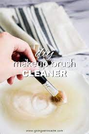 diy makeup brush cleaner going zero waste