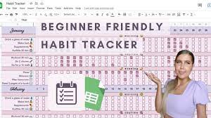 create habit tracker with google sheets
