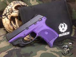 bright purple frame on a ruger lc9