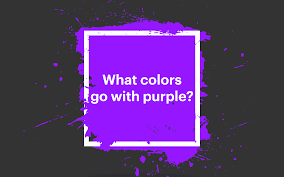 what colors go with purple colors that
